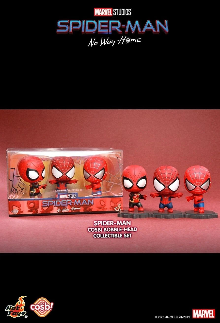 Marvel x Hot Toys SPIDER-MAN NO WAY HOME CBX056 Cosbi Bobble-Head Collectible Set