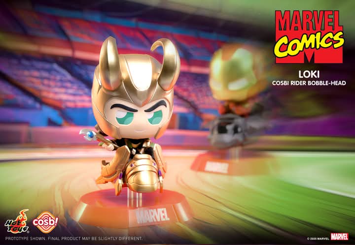 Marvel x Hot Toys CBX225 Marvel Comics Cosbi Rider Bobble-Head Collection Full box ( Case of 6pcs. )