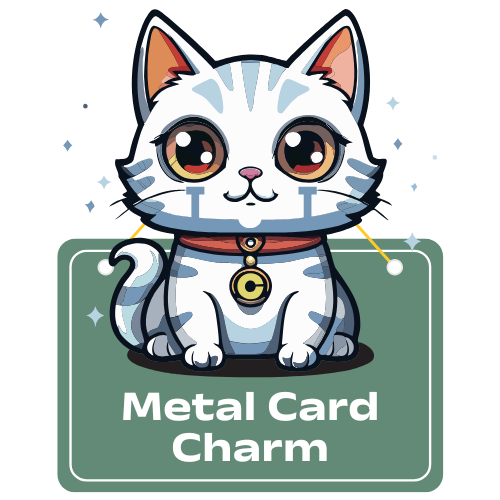 Metal Card Charm