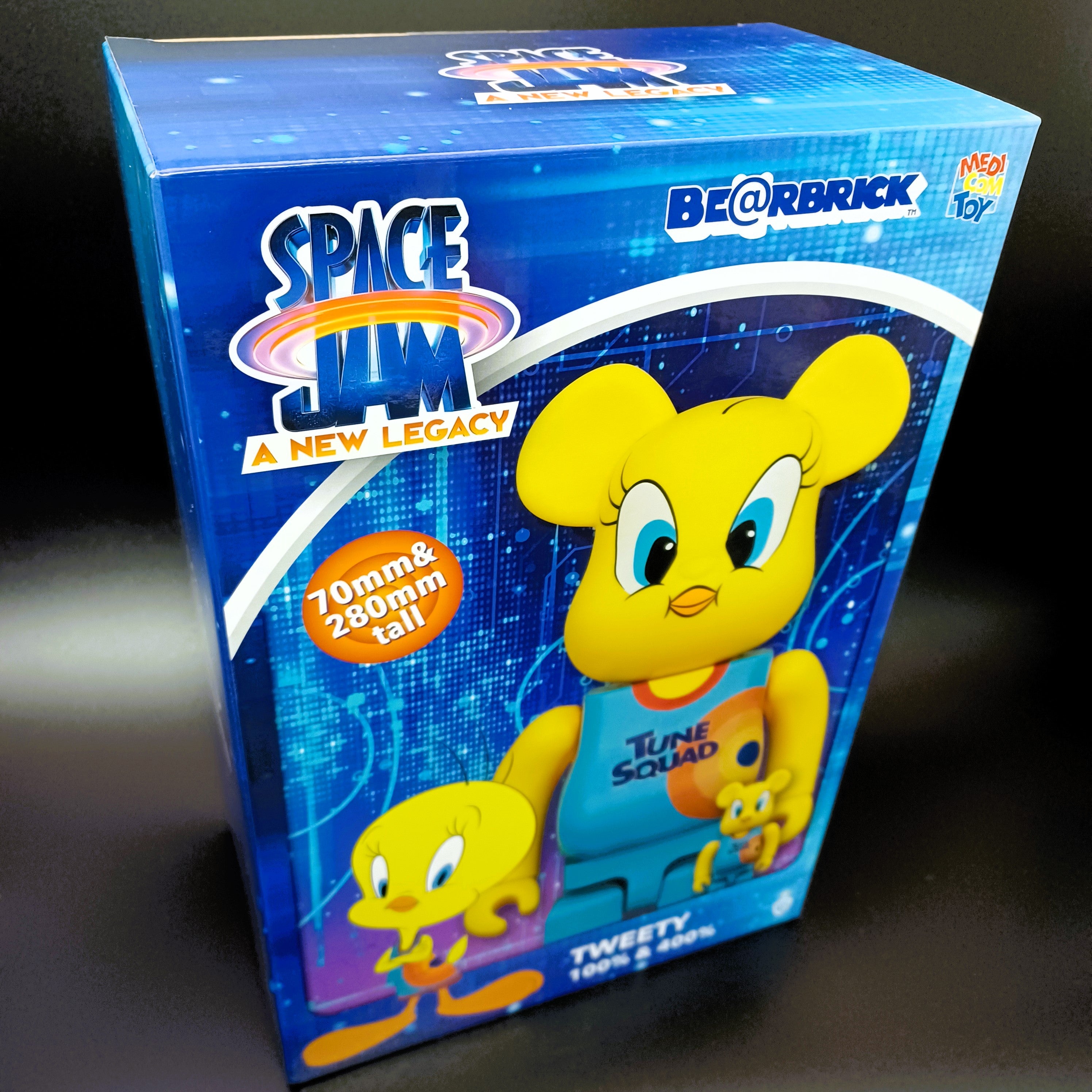 Medicom Toy 100% & 400% Space Jam: A New Legacy TWEETY Be@rbrick