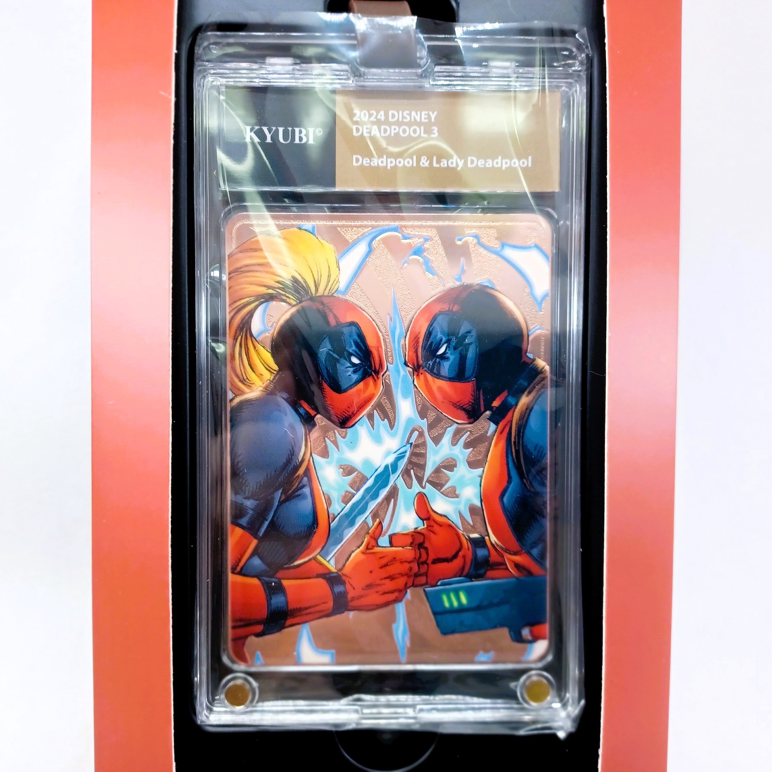 KYUBI Marvel DEADPOOL & WOLVERINE Metal Card Charm Single Sealed Box (5 packs)