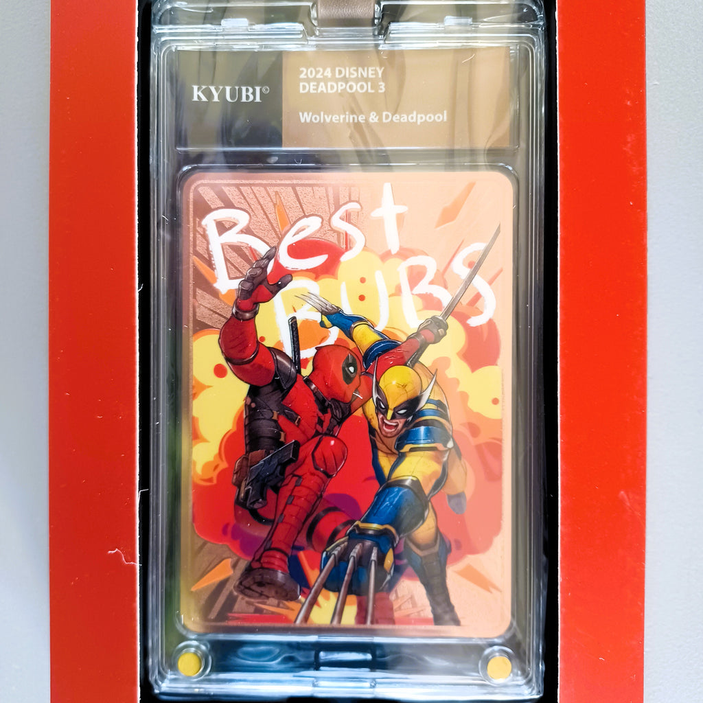 KYUBI Marvel DEADPOOL & WOLVERINE Metal Card Charm Single Sealed Box (5 packs)