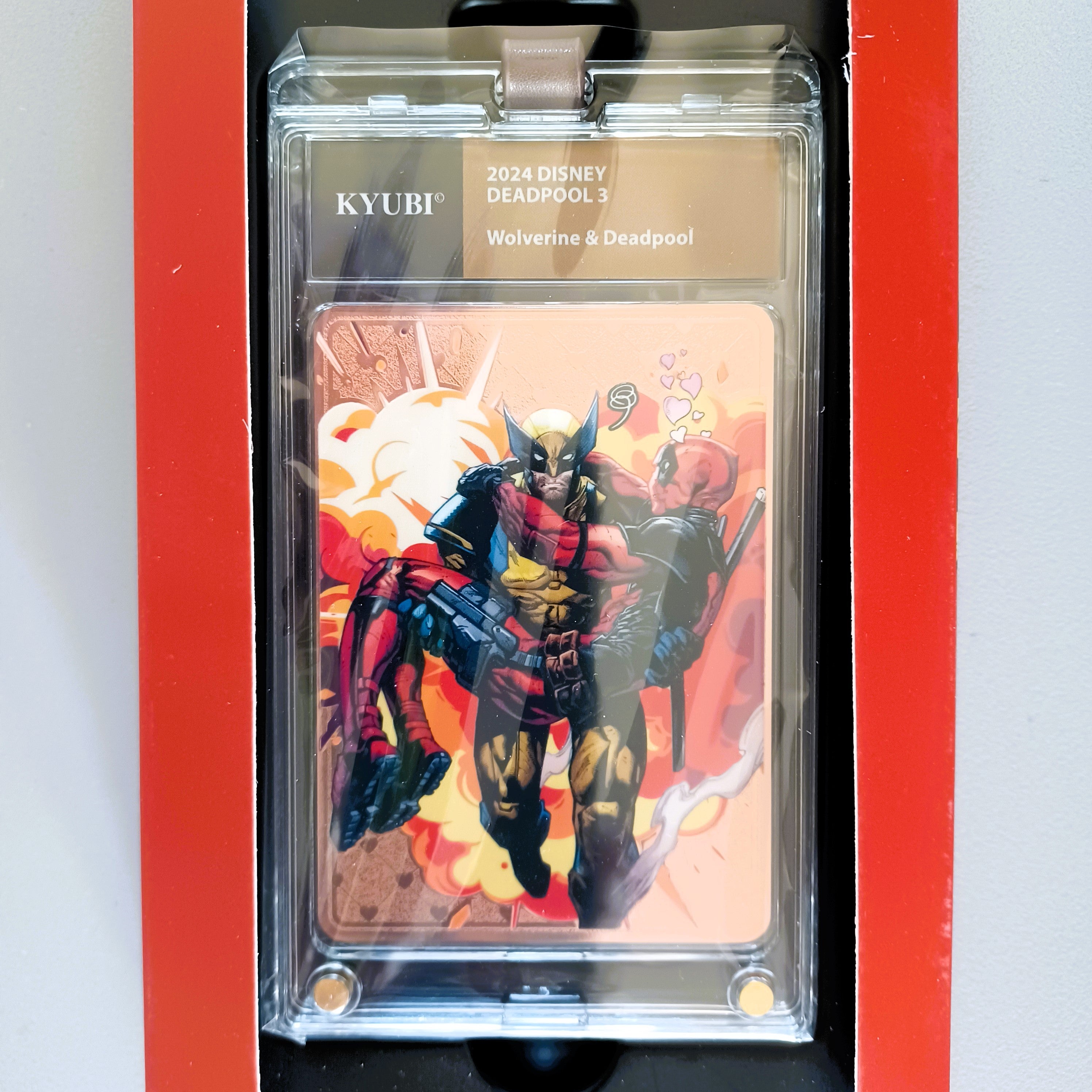 KYUBI Marvel DEADPOOL & WOLVERINE Metal Card Charm Single Sealed Box (5 packs)