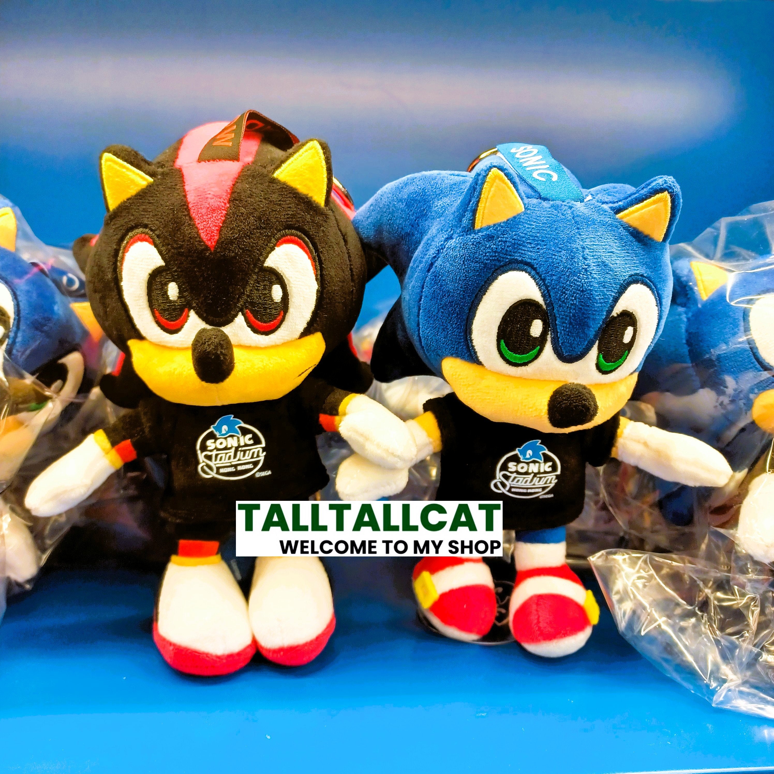 Hong Kong SONIC Stadium SONIC & SHADOW Plush Keychain