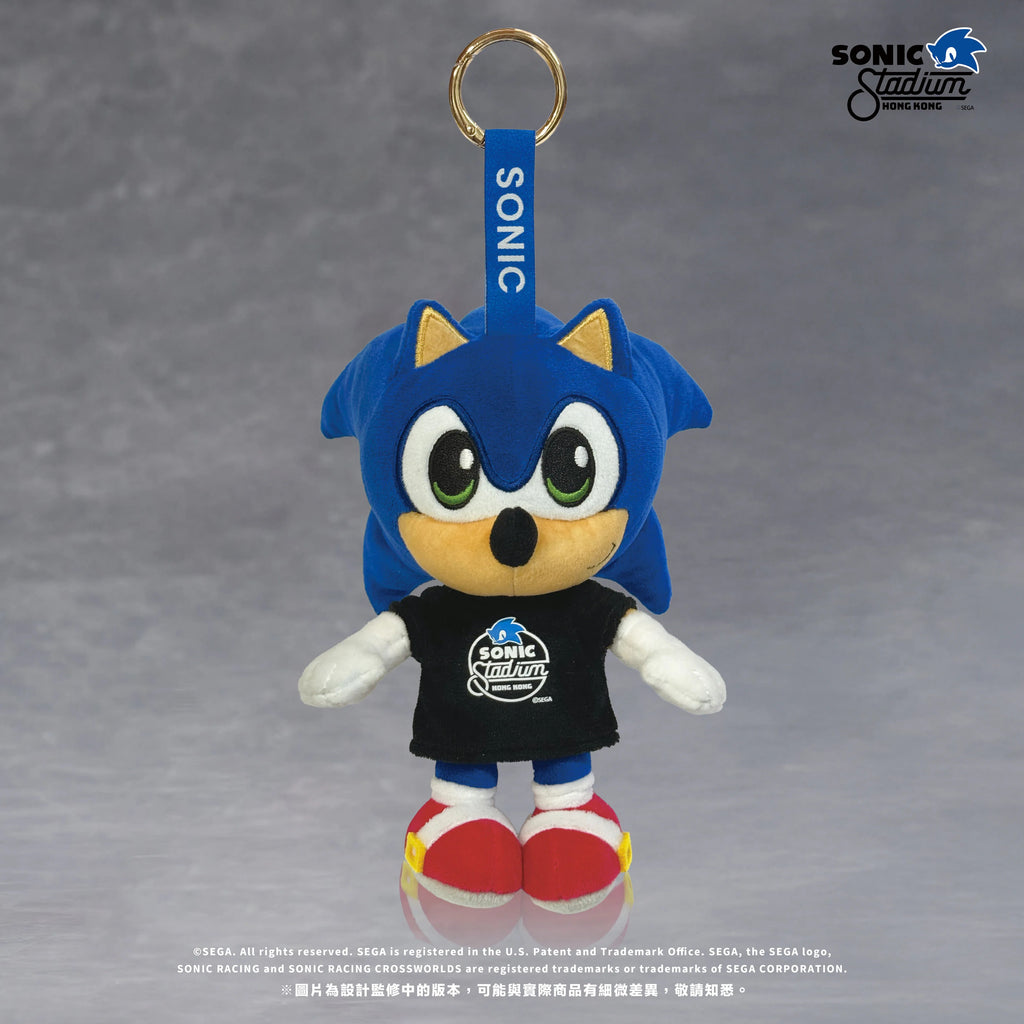 Hong Kong SONIC Stadium SONIC & SHADOW Plush Keychain