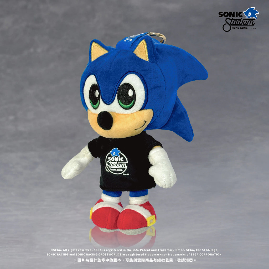 Hong Kong SONIC Stadium SONIC & SHADOW Plush Keychain