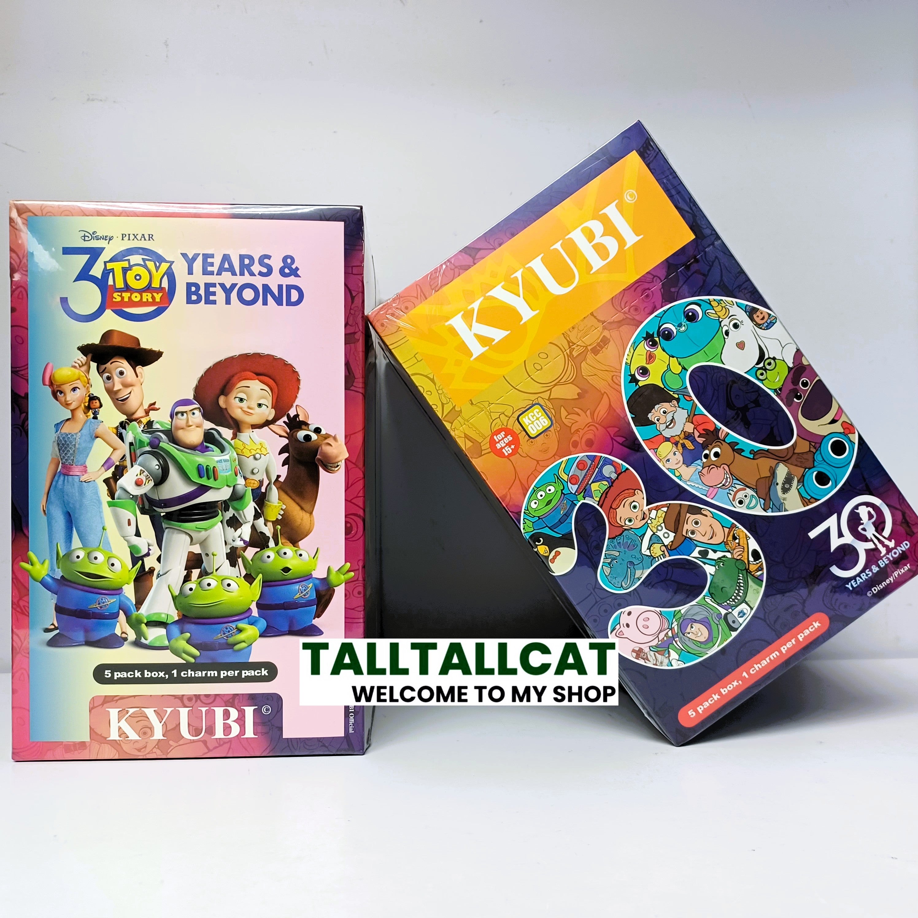 KYUBI Disney PIXAR Toy Story 30th Metal Card Charm Single Sealed Box (5 packs)
