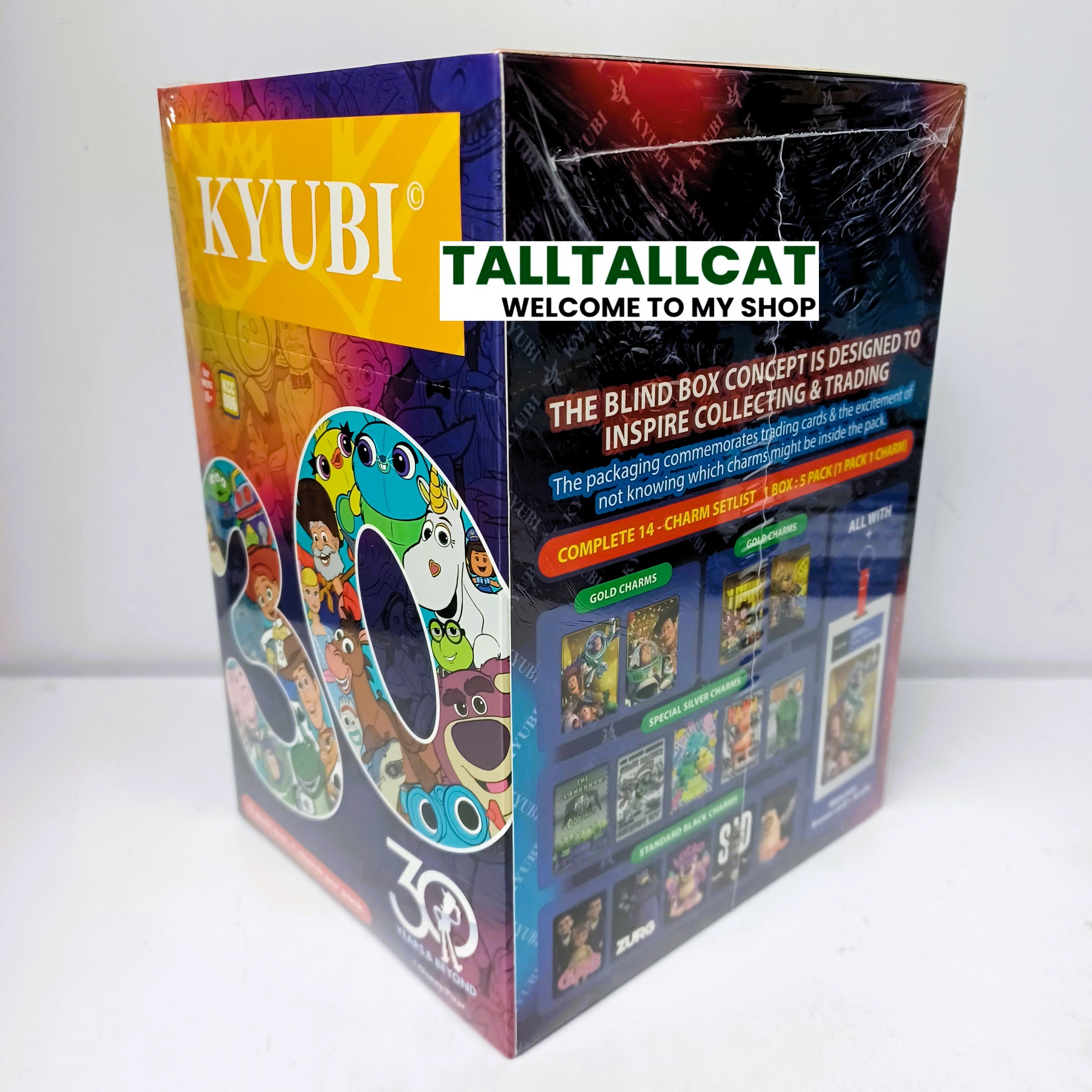 KYUBI Disney PIXAR Toy Story 30th Metal Card Charm Single Sealed Box (5 packs)
