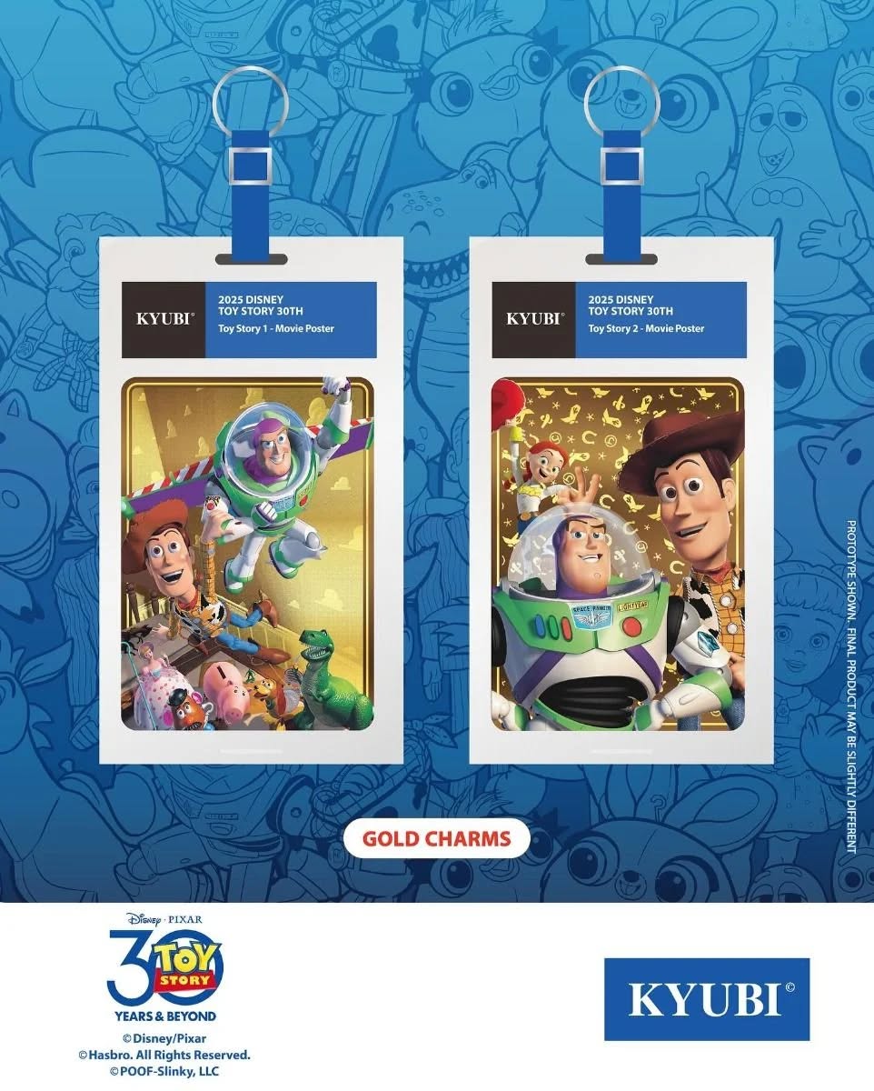 KYUBI Disney PIXAR Toy Story 30th Metal Card Charm Single Sealed Box (5 packs)