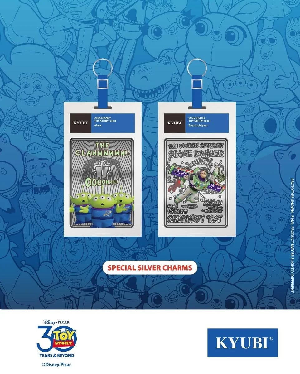 KYUBI Disney PIXAR Toy Story 30th Metal Card Charm Single Sealed Box (5 packs)