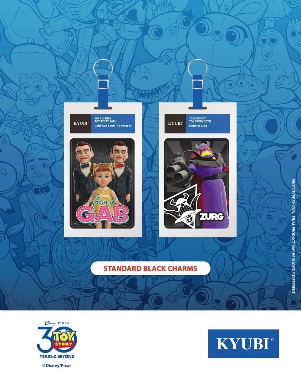 KYUBI Disney PIXAR Toy Story 30th Metal Card Charm Single Sealed Box (5 packs)