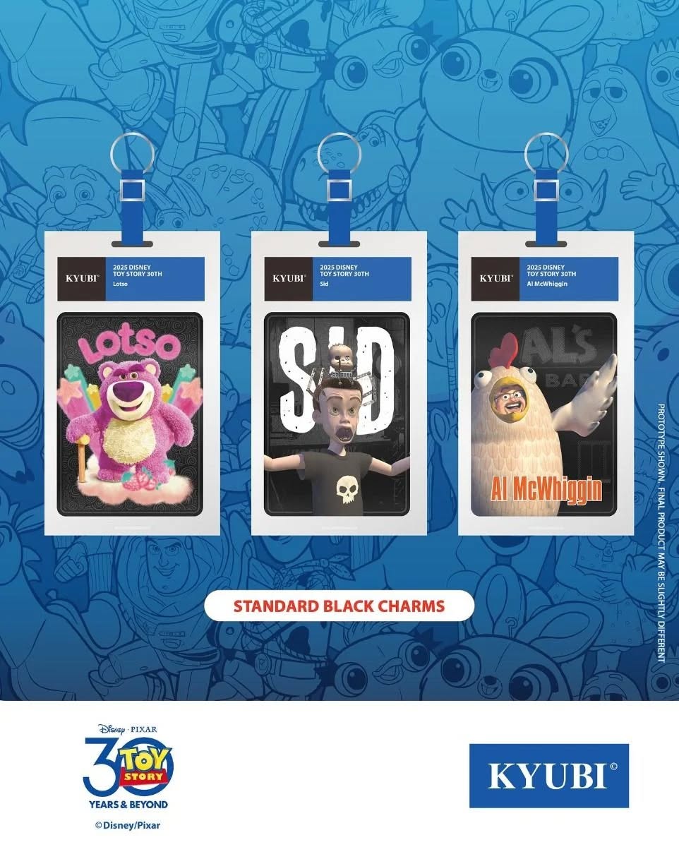 KYUBI Disney PIXAR Toy Story 30th Metal Card Charm Single Sealed Box (5 packs)