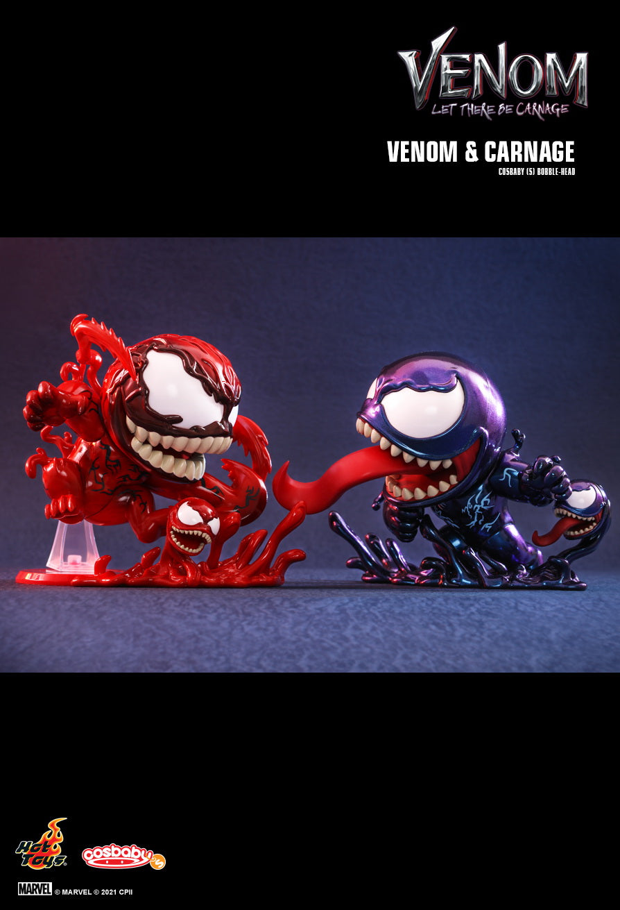 Hot Toys x Marvel VENOM: LET THERE BE CARNAGE COSB897 VENOM AND CARNAGE Cosbaby Box Set