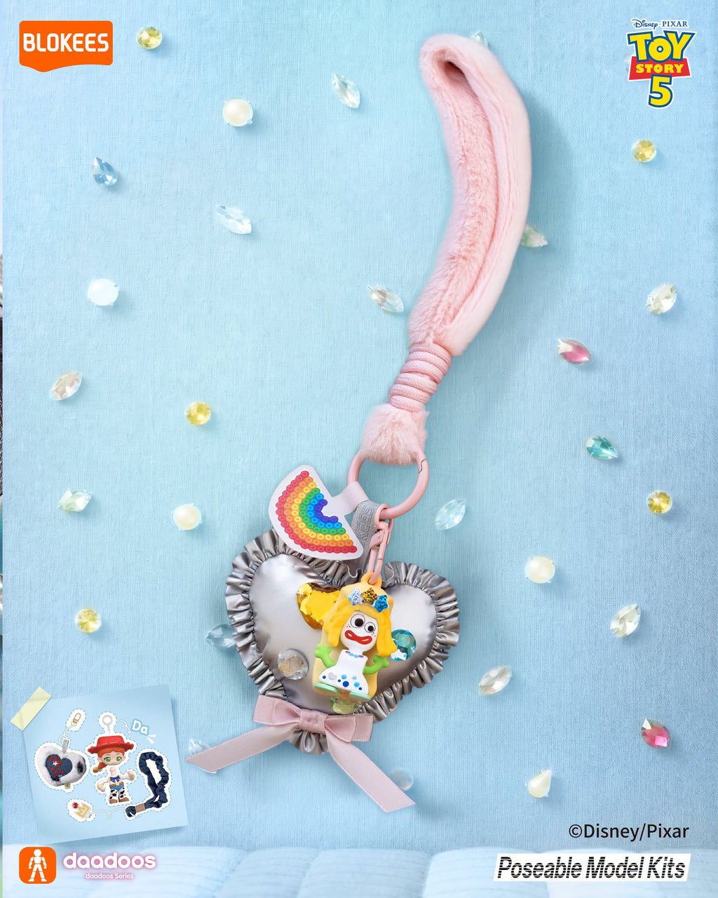 Blokees Toy Story 5 daadoos Art01 Heartful Playtime Phone Charm Full Box (Case of 6pcs.)