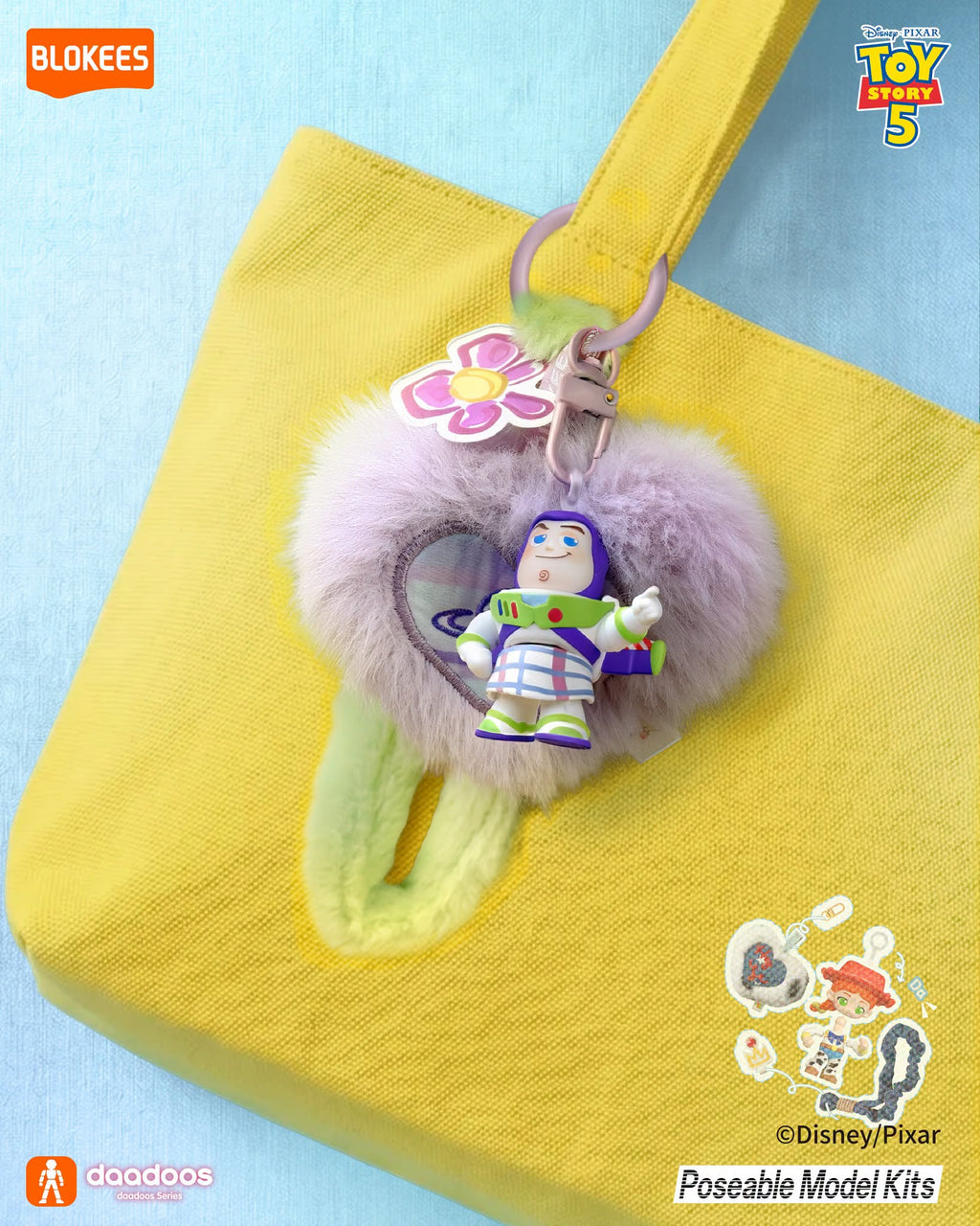 Blokees Toy Story 5 daadoos Art01 Heartful Playtime Phone Charm Full Box (Case of 6pcs.)