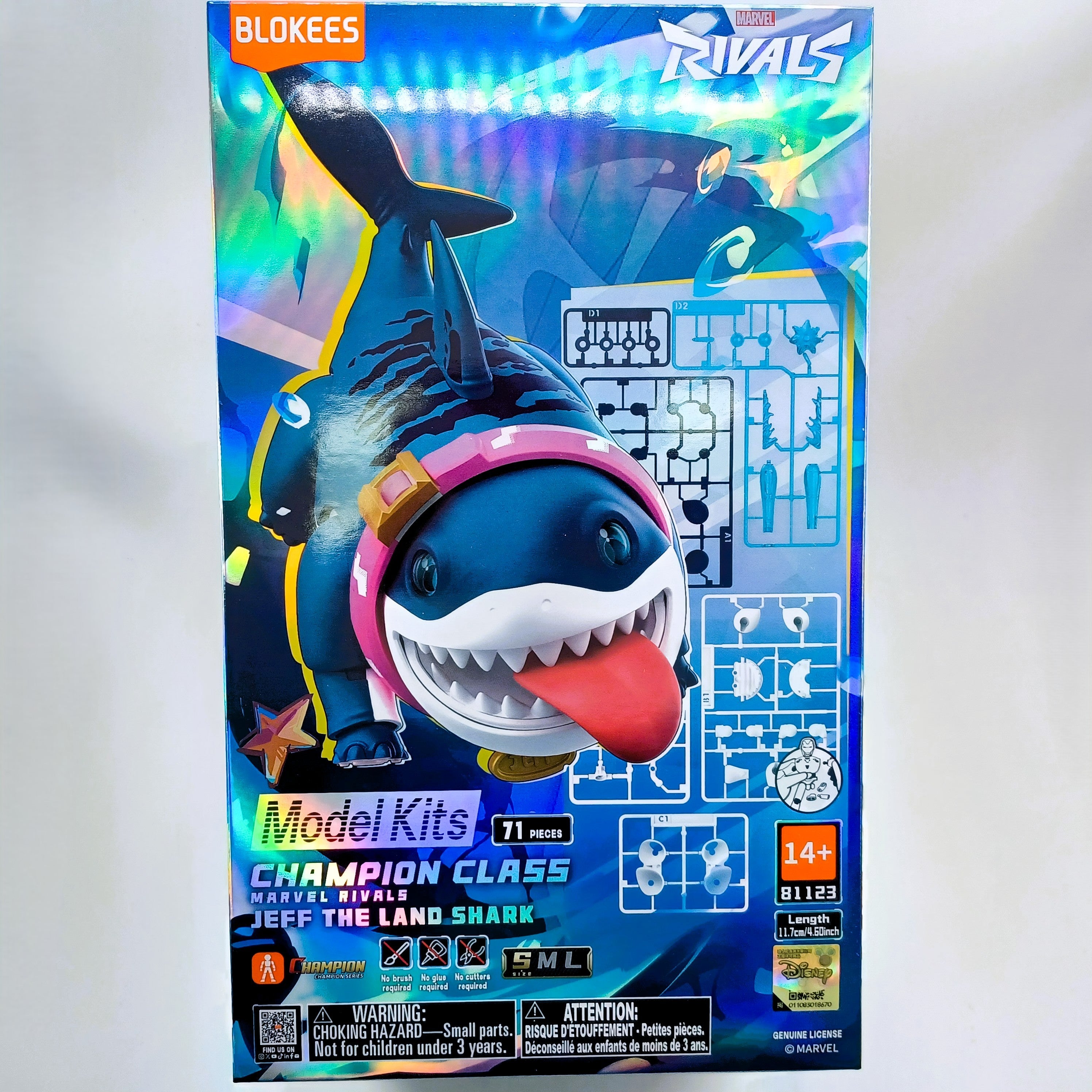 Blokees Marvel Rivals Champion Class 12 Jeff The Land Shark Model Kits