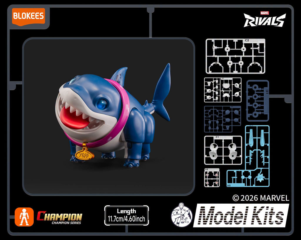 Blokees Marvel Rivals Champion Class 12 Jeff The Land Shark Model Kits