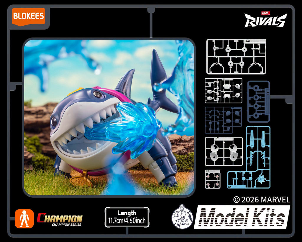 Blokees Marvel Rivals Champion Class 12 Jeff The Land Shark Model Kits