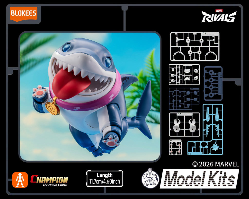 Blokees Marvel Rivals Champion Class 12 Jeff The Land Shark Model Kits