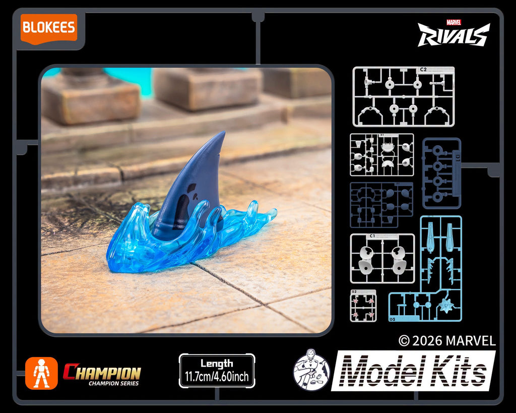 Blokees Marvel Rivals Champion Class 12 Jeff The Land Shark Model Kits