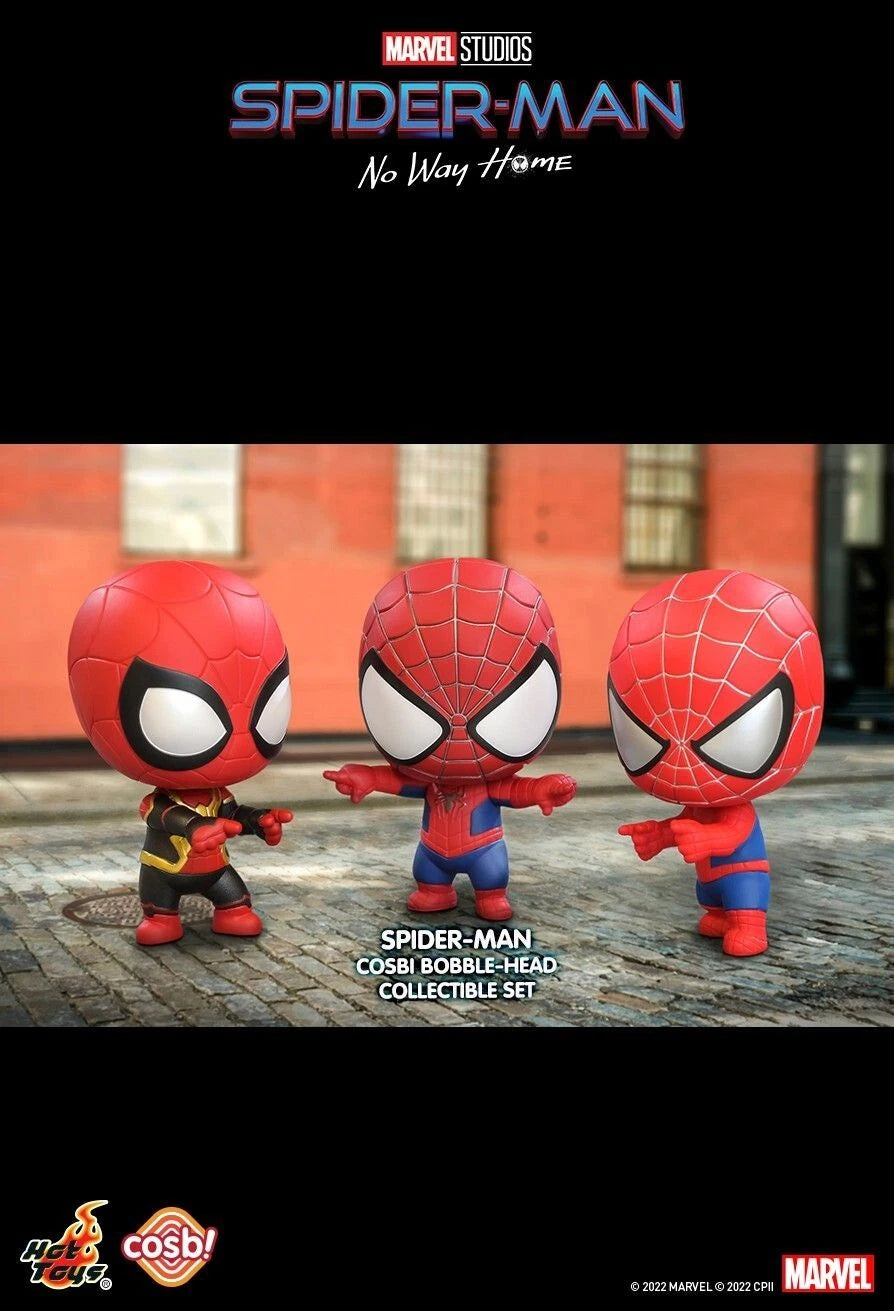 Marvel x Hot Toys SPIDER-MAN NO WAY HOME CBX056 Cosbi Bobble-Head Collectible Set
