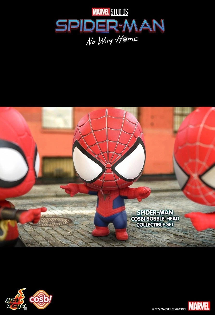 Marvel x Hot Toys SPIDER-MAN NO WAY HOME CBX056 Cosbi Bobble-Head Collectible Set
