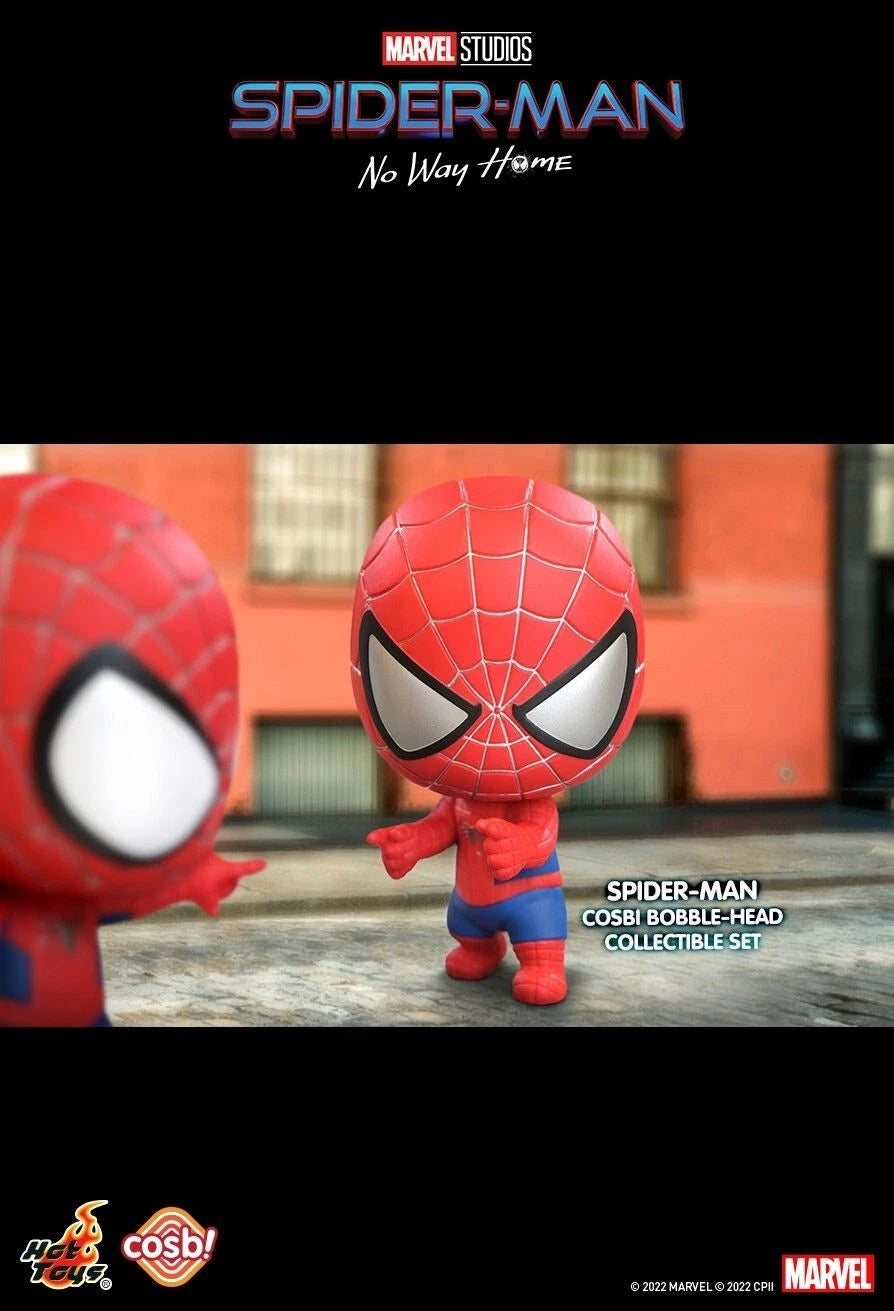Marvel x Hot Toys SPIDER-MAN NO WAY HOME CBX056 Cosbi Bobble-Head Collectible Set