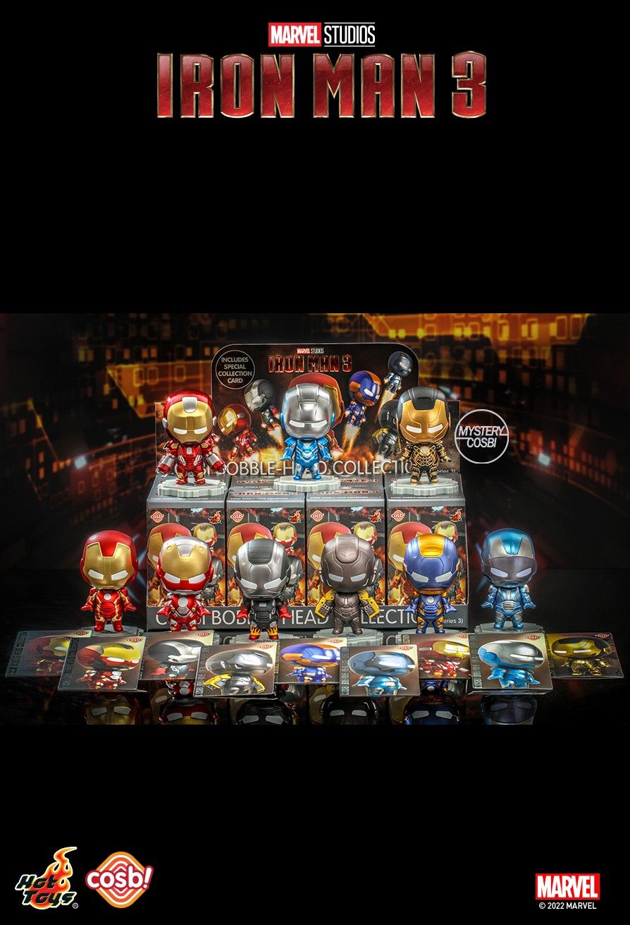 Marvel x Hot Toys CBX057 IRON MAN 3 ( Series 3 ) Cosbi Full Box (Case of 8pcs.)