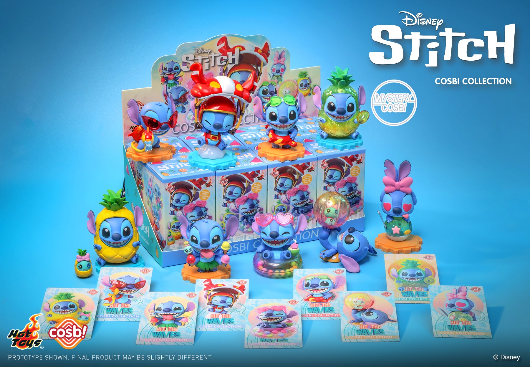 Hot Toys x Disney CBX217 STITCH on HOLIDAY Cosbi Full Box ( Case of 8pcs. )