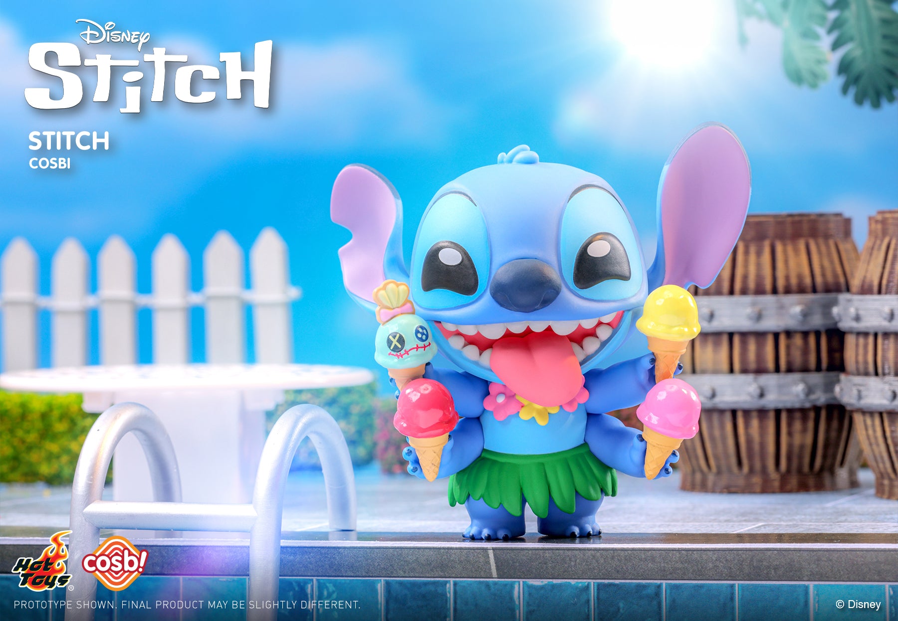 Hot Toys x Disney CBX217 STITCH on HOLIDAY Cosbi Full Box ( Case of 8pcs. )