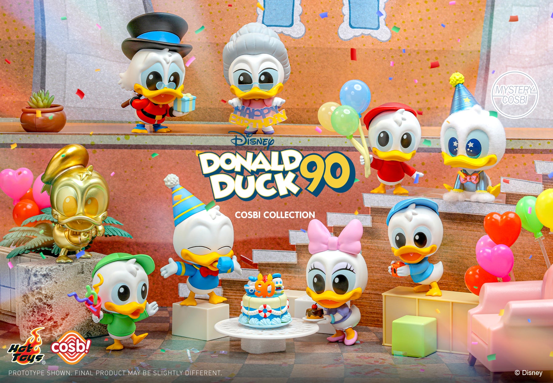 Hot Toys x Disney CBX178 DONALD DUCK 90th Birthday Series 2 Cosbi Full Box (Case of 8pcs.)