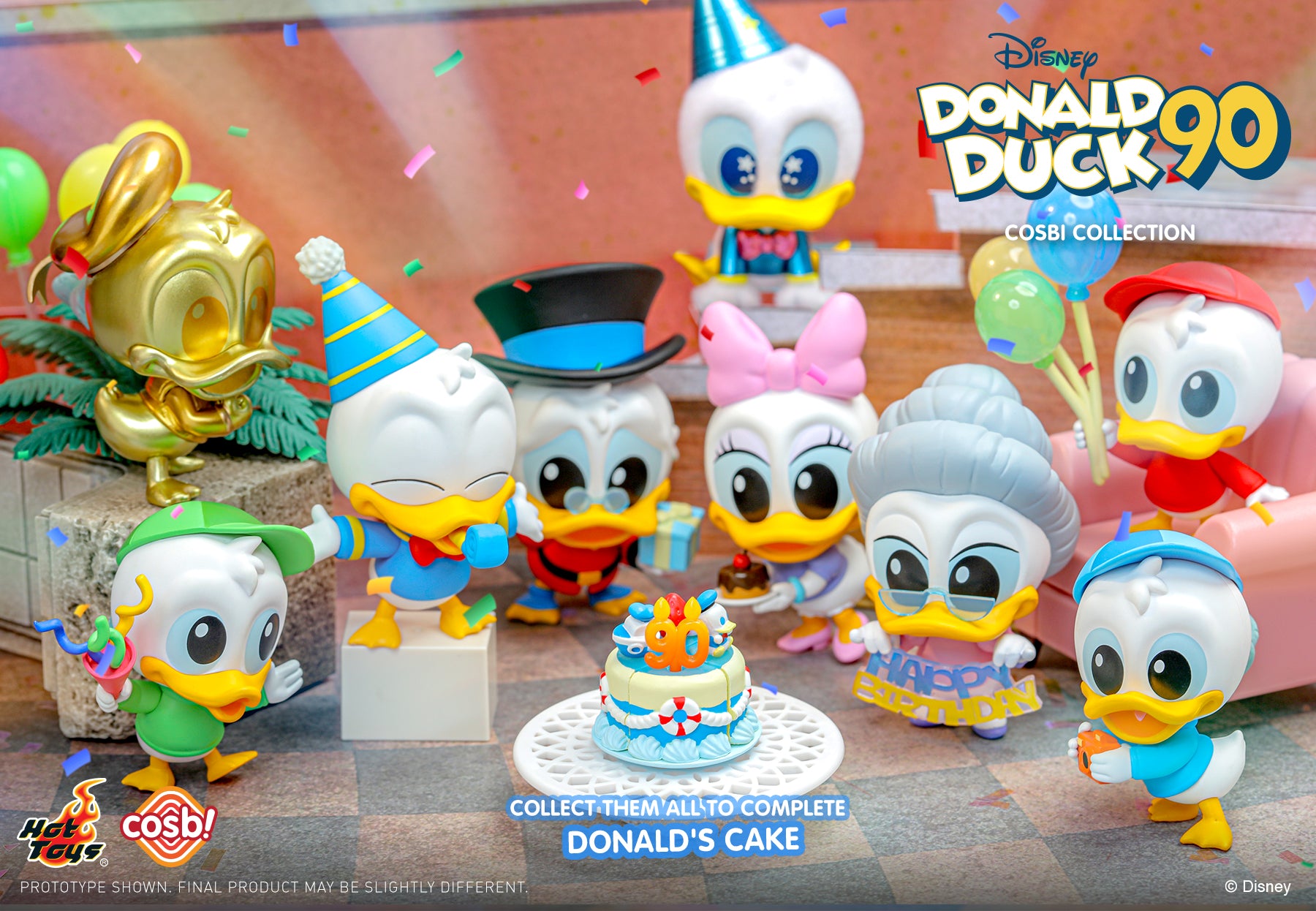 Hot Toys x Disney CBX178 DONALD DUCK 90th Birthday Series 2 Cosbi Full Box (Case of 8pcs.)
