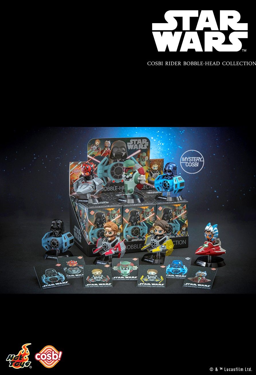 Hot Toys x Disney CBX180 Star Wars [Series 1] Cosbi Rider Bobble-Head Collection Full box (Case of 6pcs.)