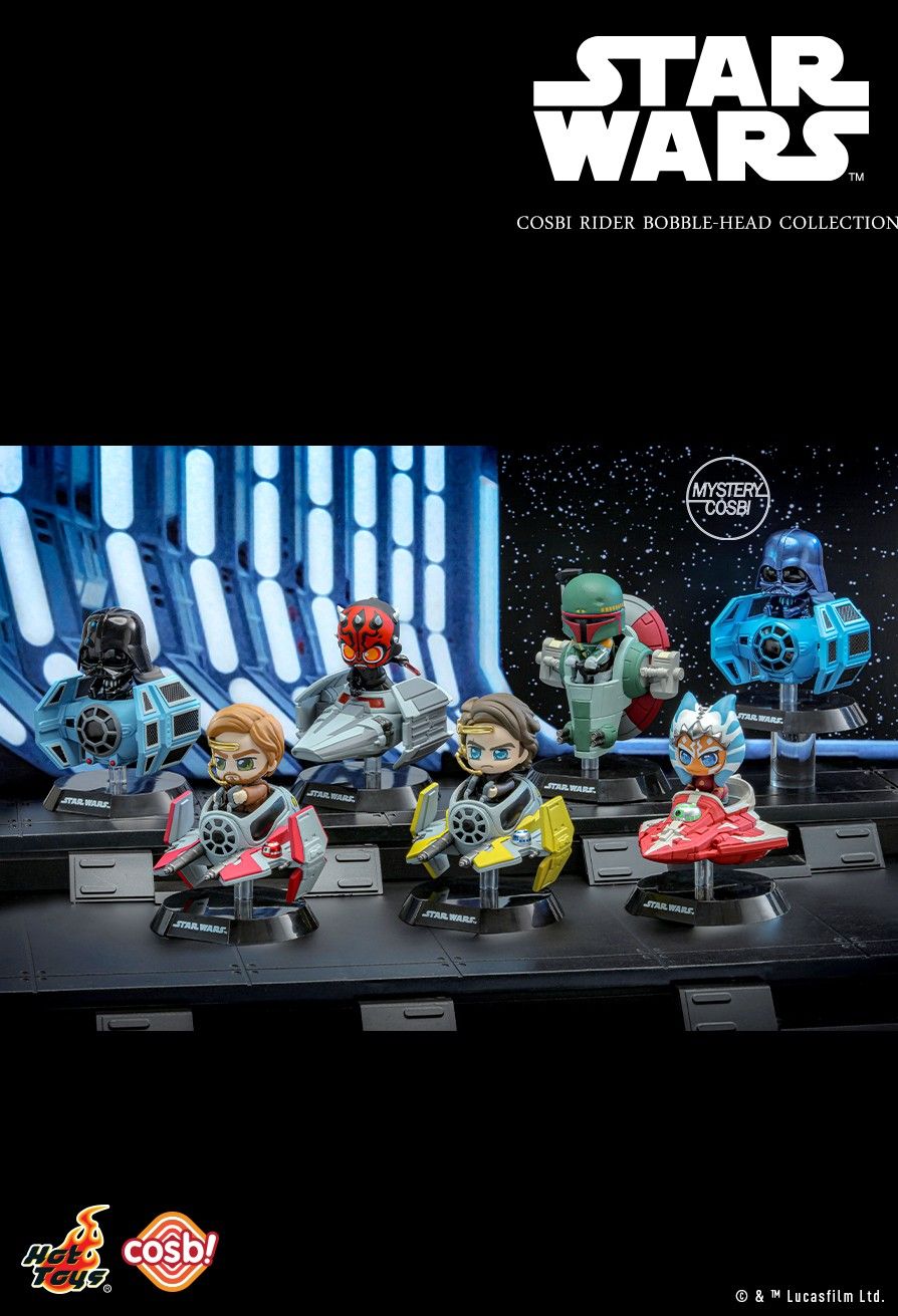 Hot Toys x Disney CBX180 Star Wars [Series 1] Cosbi Rider Bobble-Head Collection Full box (Case of 6pcs.)
