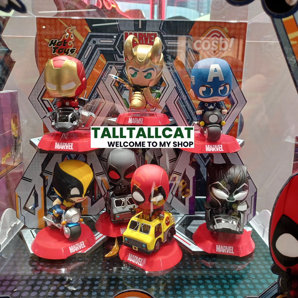Marvel x Hot Toys CBX225 Marvel Comics Cosbi Rider Bobble-Head Collection Full box ( Case of 6pcs. )