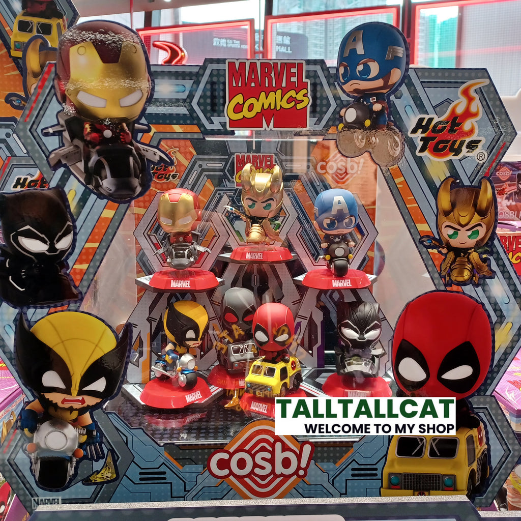 Marvel x Hot Toys CBX225 Marvel Comics Cosbi Rider Bobble-Head Collection Full box ( Case of 6pcs. )