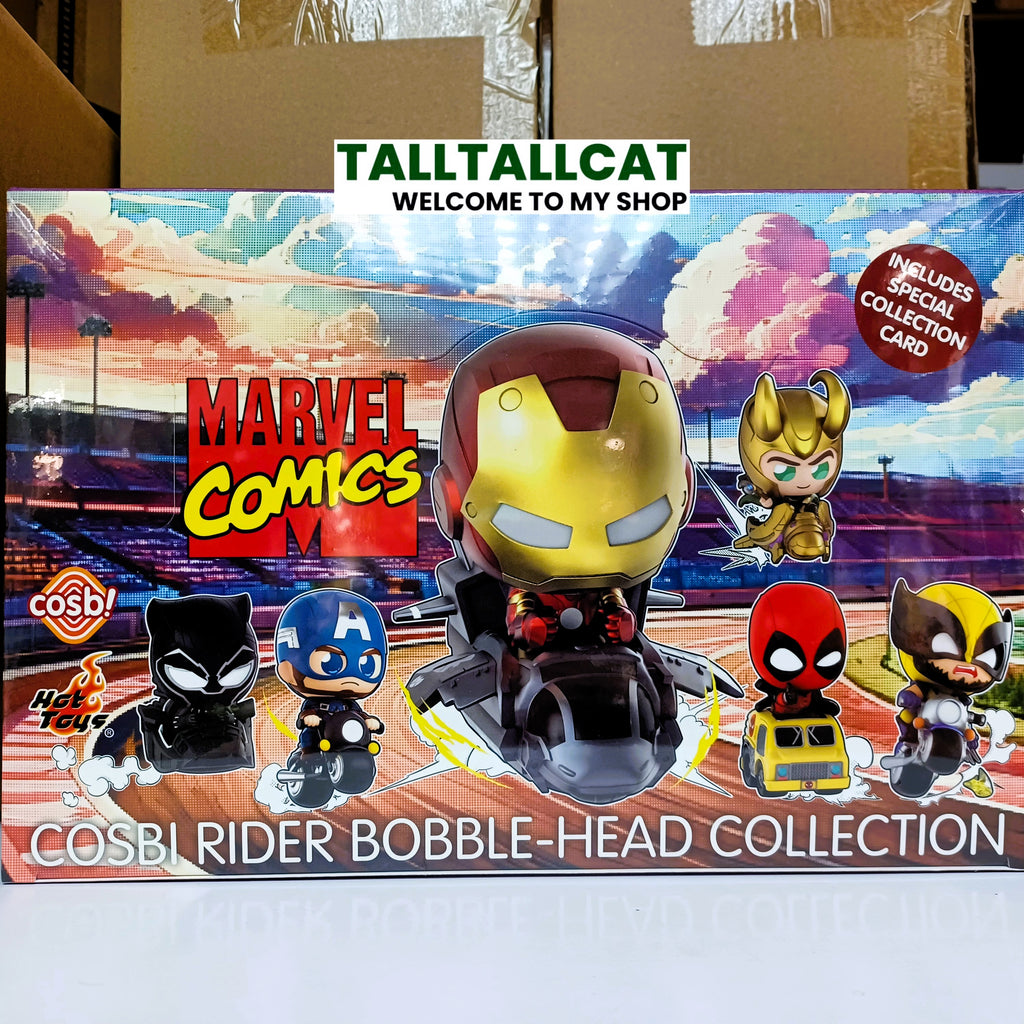 Marvel x Hot Toys CBX225 Marvel Comics Cosbi Rider Bobble-Head Collection Full box ( Case of 6pcs. )