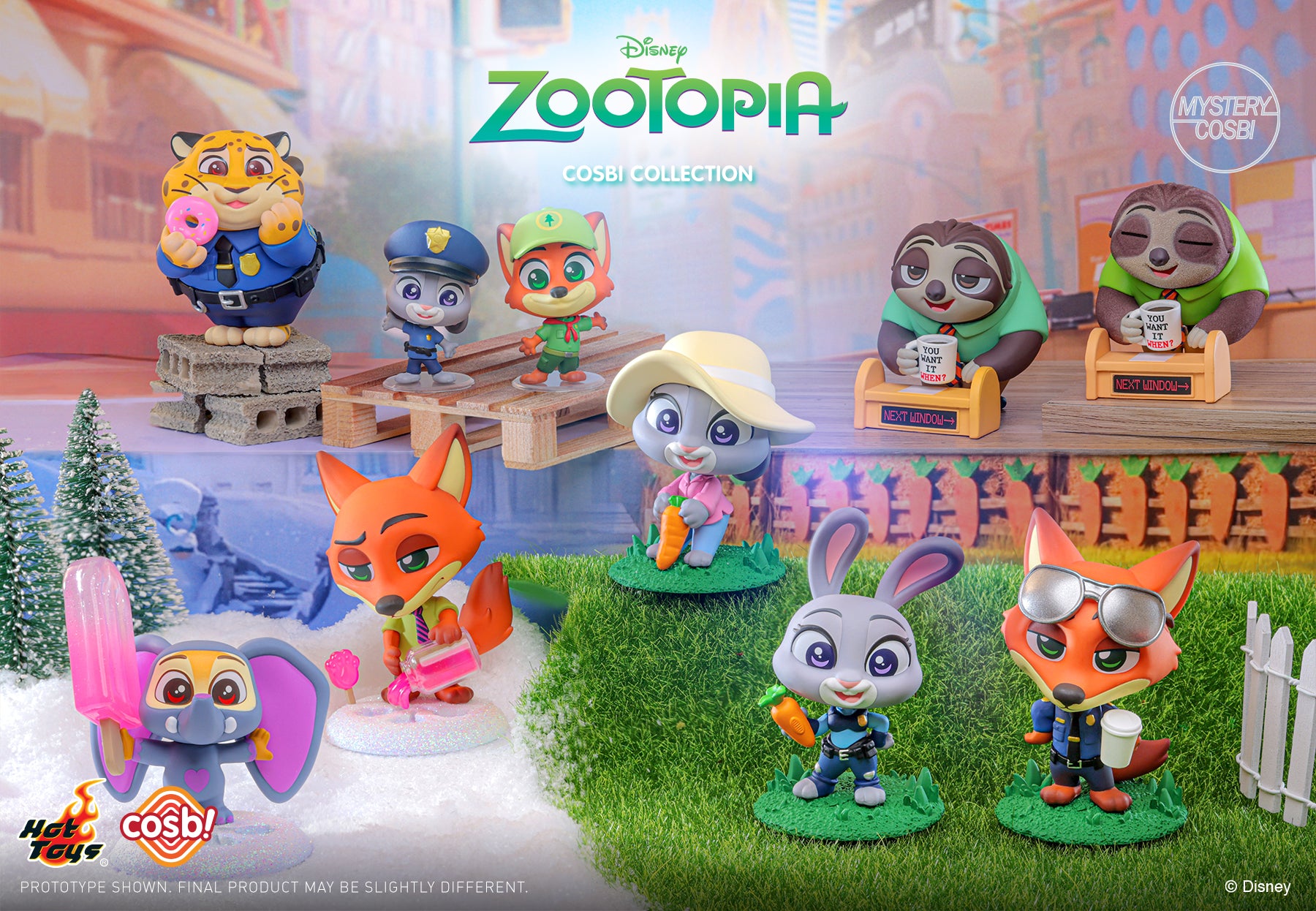 Disney x Hot Toys CBX238 ZOOTOPIA Cosbi Full Box (Case of 8pcs.)
