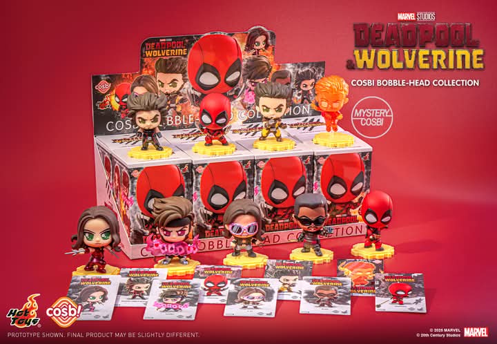 Marvel Hot Toys CBX248 Deadpool & Wolverine Cosbi Series 2 Full Box ( Case of 8pcs. )