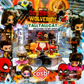 Marvel Hot Toys CBX248 Deadpool & Wolverine Cosbi Series 2 Full Box ( Case of 8pcs. )