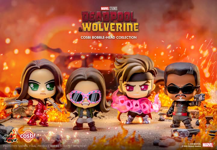 Marvel Hot Toys CBX248 Deadpool & Wolverine Cosbi Series 2 Full Box ( Case of 8pcs. )