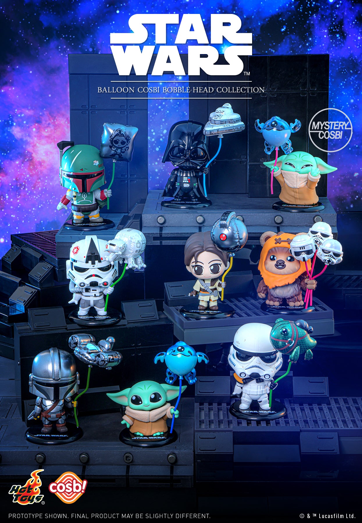 Hot Toys x Disney+ CBX249 Star Wars Balloon Cosbi Full Box ( Case of 8pcs. )