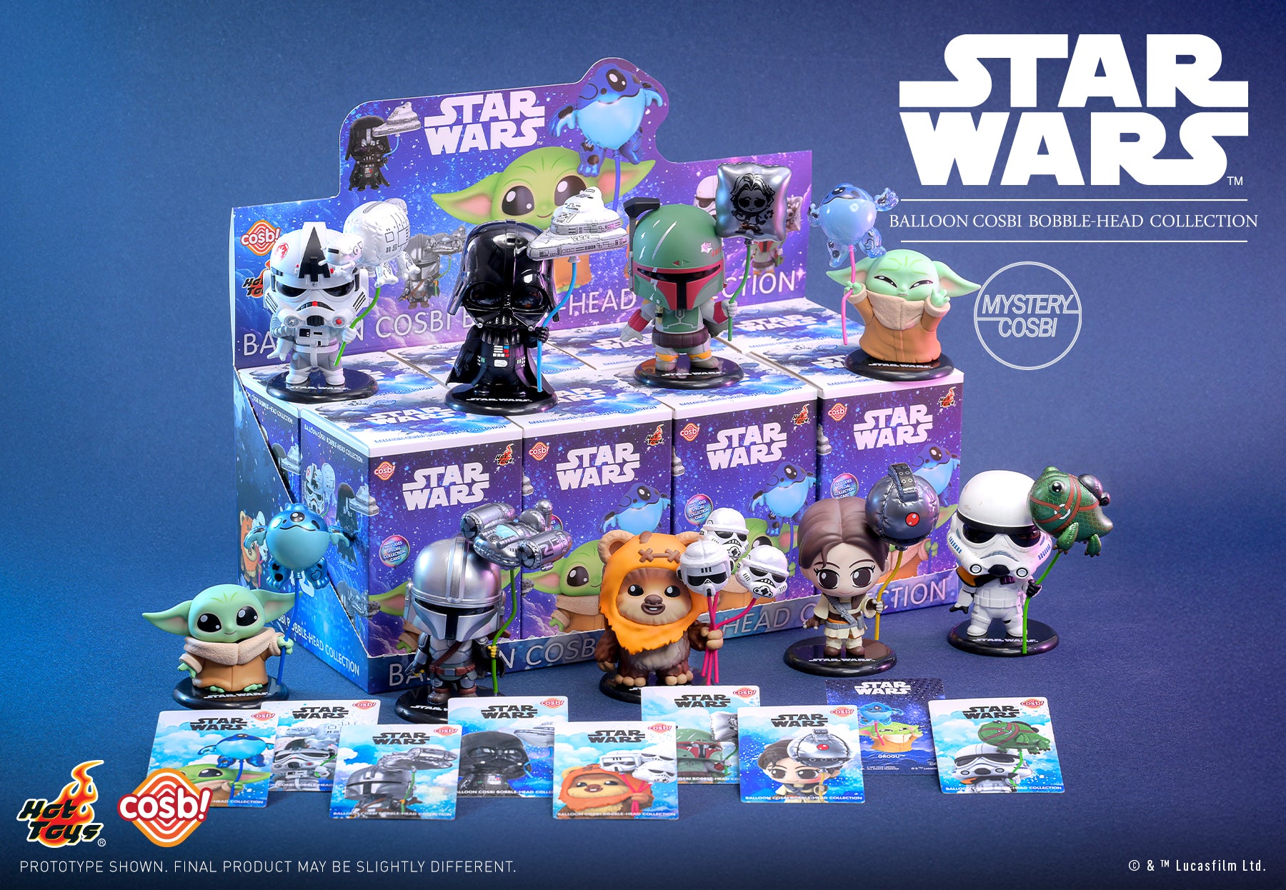 Hot Toys x Disney+ CBX249 Star Wars Balloon Cosbi Full Box ( Case of 8pcs. )