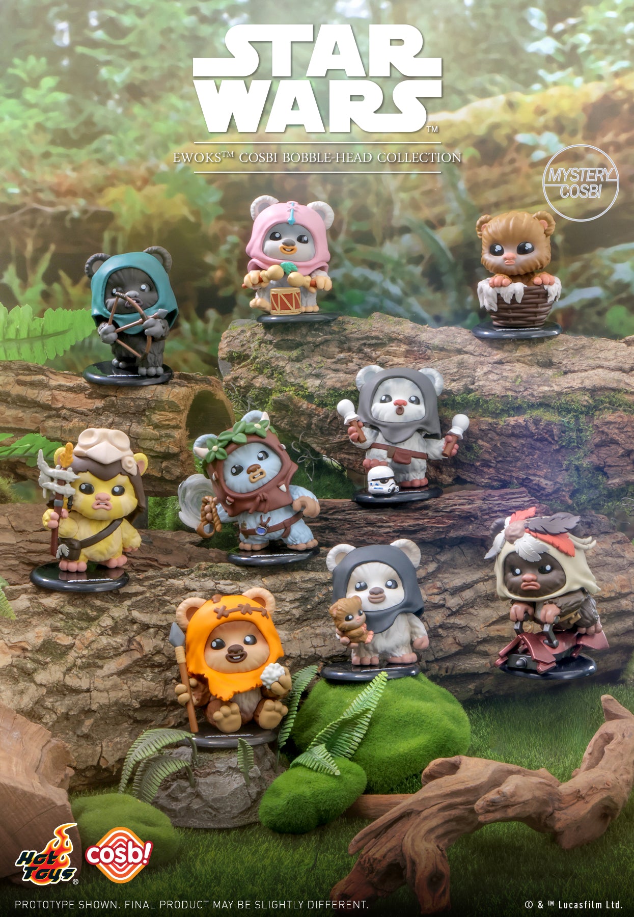 Hot Toys x Disney+ CBX251 Star Wars Ewoks Cosbi Full box ( Case of 8pcs. )