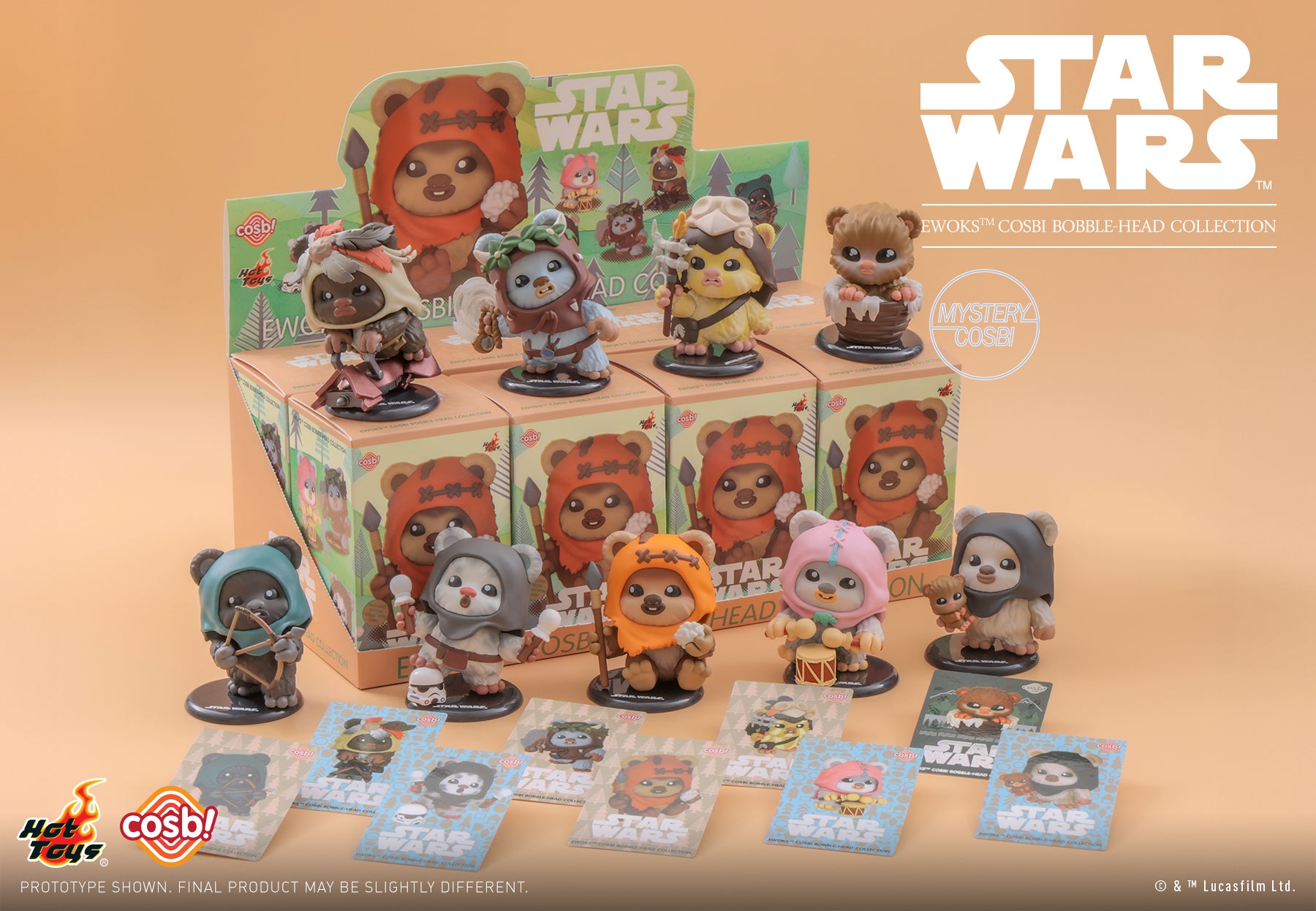Hot Toys x Disney+ CBX251 Star Wars Ewoks Cosbi Full box ( Case of 8pcs. )