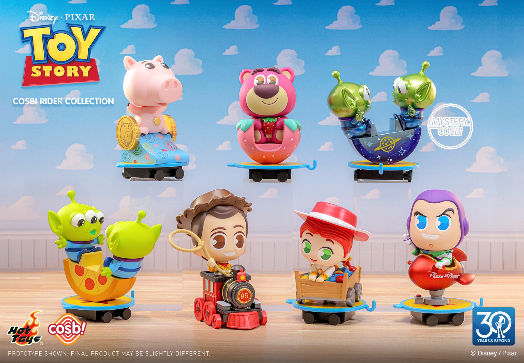 Hot Toys x Disney Pixar CBX280 30th Toy Story Cosbi Rider Full Box ( Case of 6pcs. )