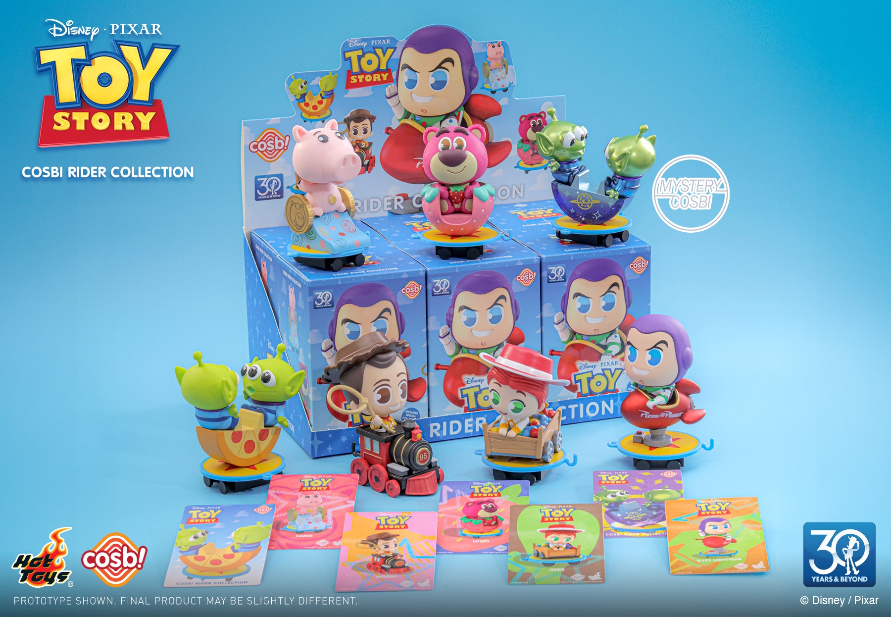 Hot Toys x Disney Pixar CBX280 30th Toy Story Cosbi Rider Full Box ( Case of 6pcs. )