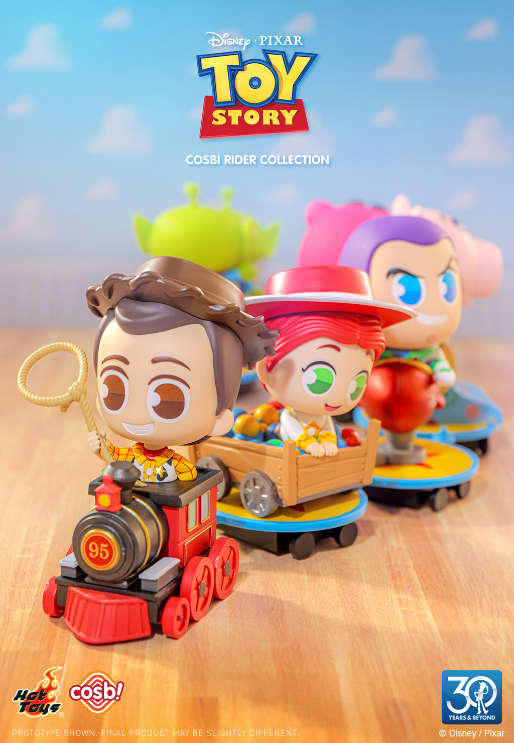 Hot Toys x Disney Pixar CBX280 30th Toy Story Cosbi Rider Full Box ( Case of 6pcs. )