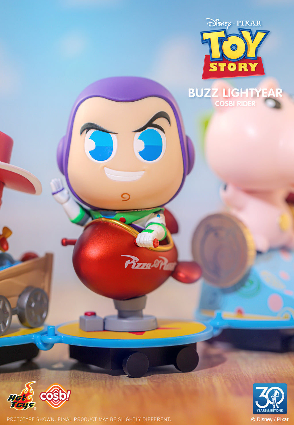 Hot Toys x Disney Pixar CBX280 30th Toy Story Cosbi Rider Full Box ( Case of 6pcs. )