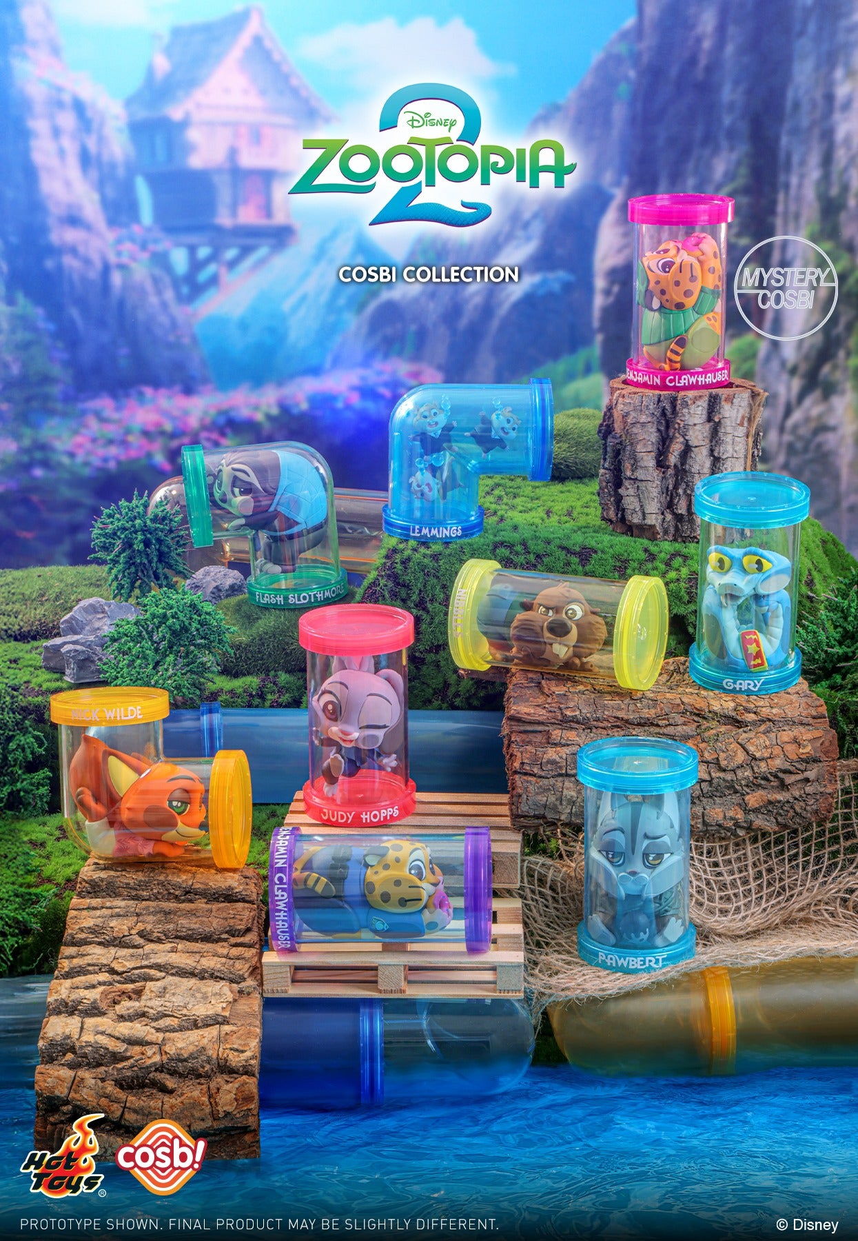 Disney x Hot Toys CBX303 ZOOTOPIA 2 Cosbi Full Box ( Case of 8pcs. )